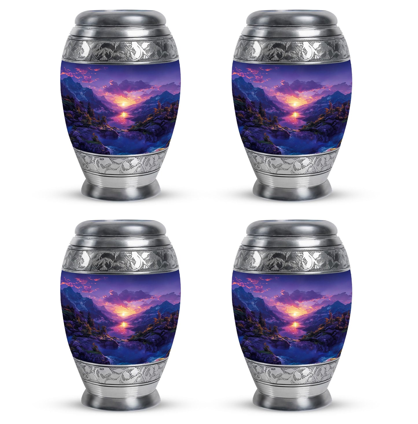 Purple Personalized Fish Cremation Urn for Pet Ashes - 10-inch, 200 cu in - Yatskia