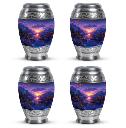 Purple Personalized Fish Cremation Urn for Pet Ashes - 10-inch, 200 cu in - Yatskia