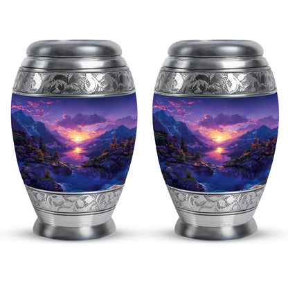 Purple Personalized Fish Cremation Urn for Pet Ashes - 10-inch, 200 cu in - Yatskia