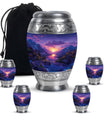 Purple Meadow Urn For Human Ashes Large - Mountain Valley Urn For Funeral