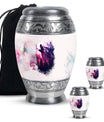 Howling Wolf Artistic Memorial Urn - White Cremation Urn For Ashes