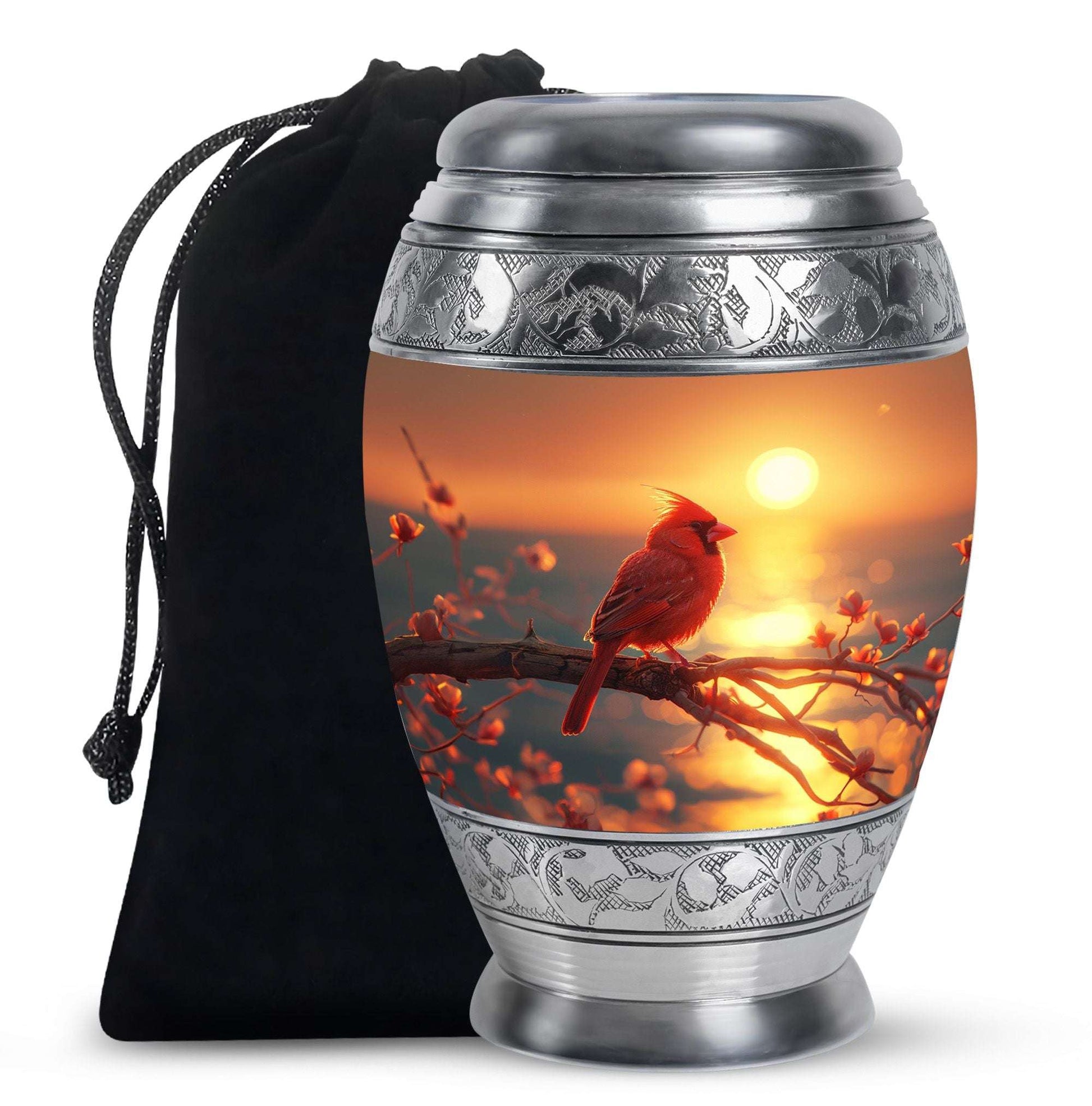 Cardinal Cremation Urn For Ashes  – Bird Cremation Urns For Women
