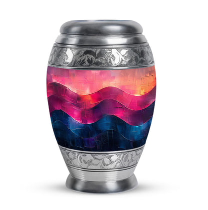 Personalized Artistic Cremation Urn for Adult Male - 10-inch, 200 cu in - Yatskia