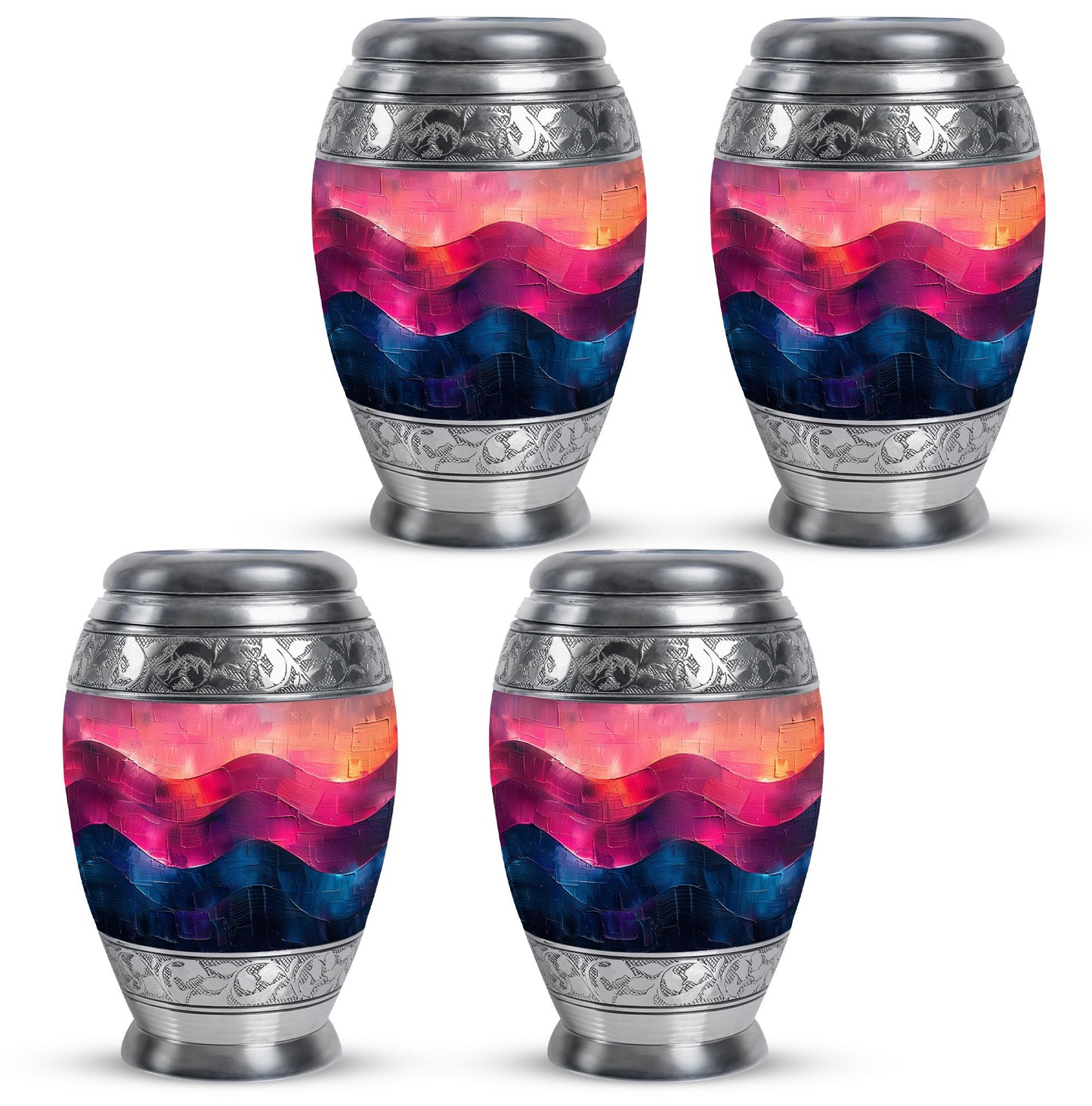 Personalized Artistic Cremation Urn for Adult Male - 10-inch, 200 cu in - Yatskia