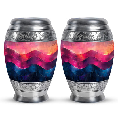Personalized Artistic Cremation Urn for Adult Male - 10-inch, 200 cu in - Yatskia