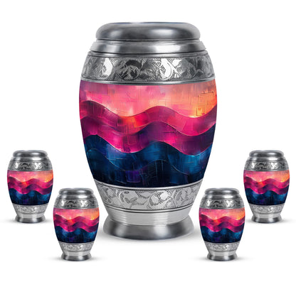 Personalized Artistic Cremation Urn for Adult Male - 10-inch, 200 cu in - Yatskia
