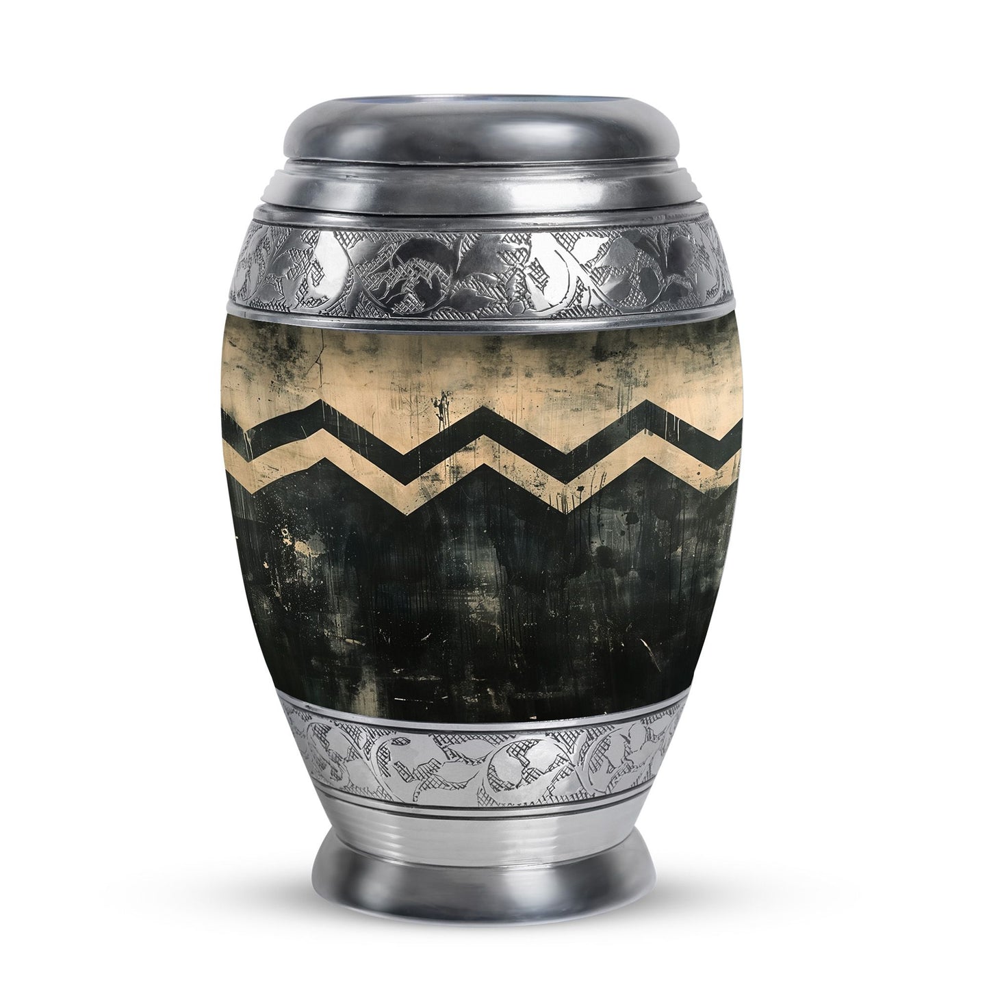 Personalized Artistic Cremation Urn for Human Ashes - 10-inch, 200 cu in - Yatskia