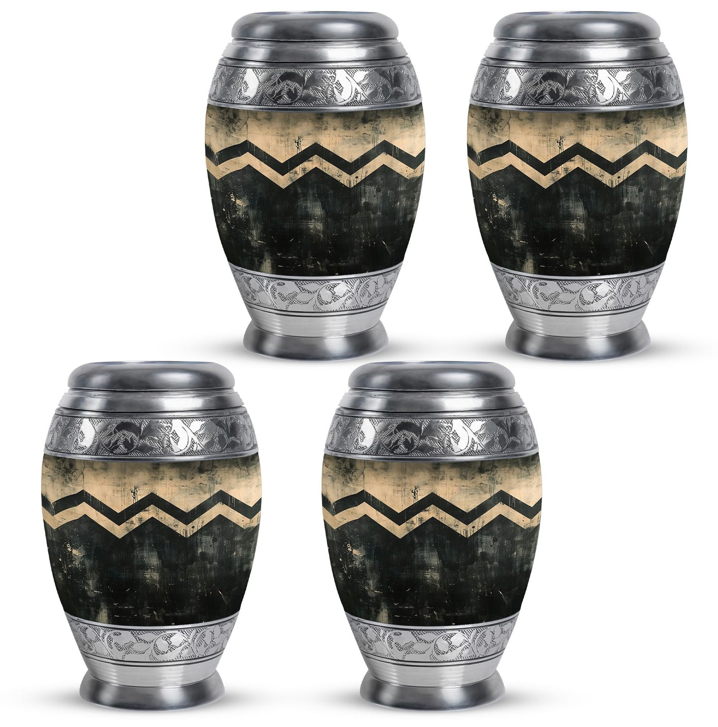 Personalized Artistic Cremation Urn for Human Ashes - 10-inch, 200 cu in - Yatskia