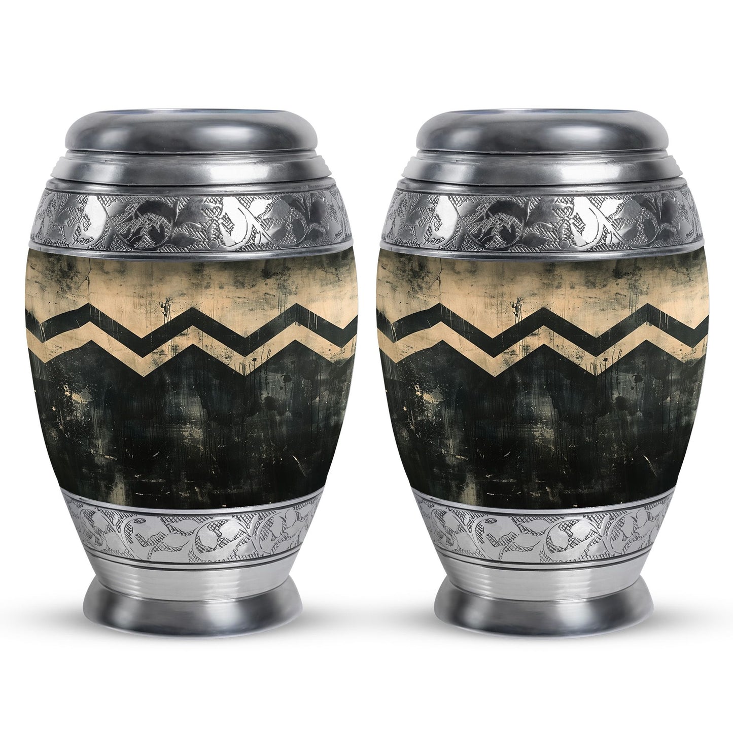 Personalized Artistic Cremation Urn for Human Ashes - 10-inch, 200 cu in - Yatskia