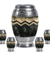 Zigzag Urn For Human Ashes Memorial - Customized Cremation Ashes Urn