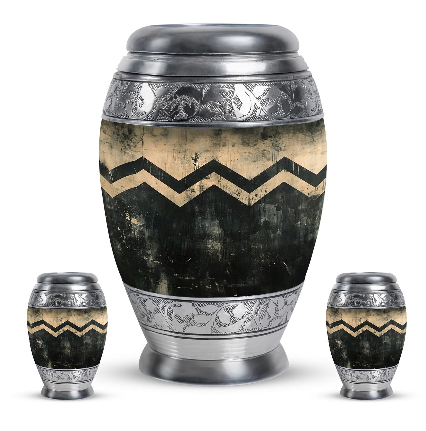 Personalized Artistic Cremation Urn for Human Ashes - 10-inch, 200 cu in - Yatskia