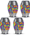 Artistic Swirly Pattern Urn For Ashes Memorial - Colorful Cremation Ashes Urn