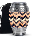 Zigzag Pattern Urn For Adult Male & Female - Zigzag Funeral Urn For Ashes