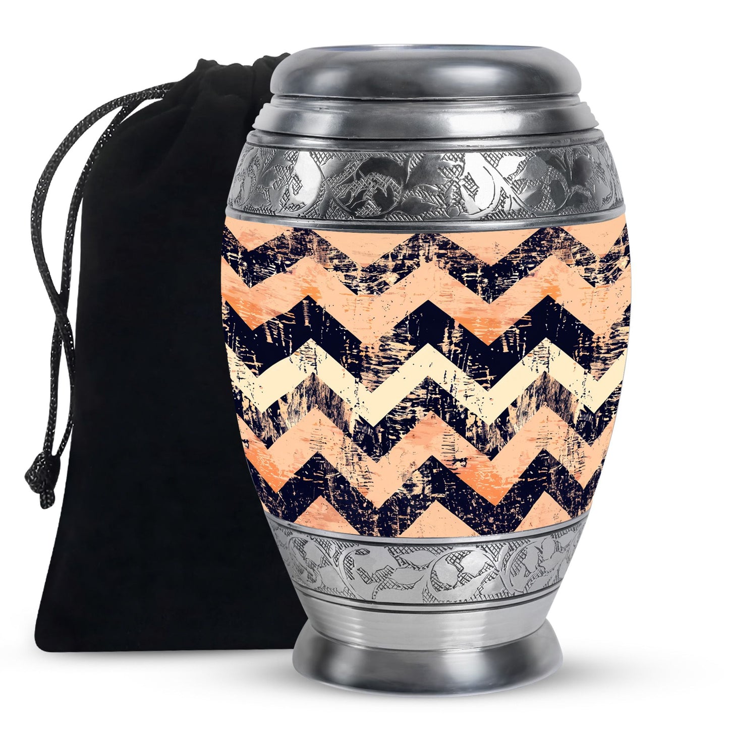 Personalized Artistic Cremation Urn for Adult Male - 10-inch, 200 cu in - Yatskia