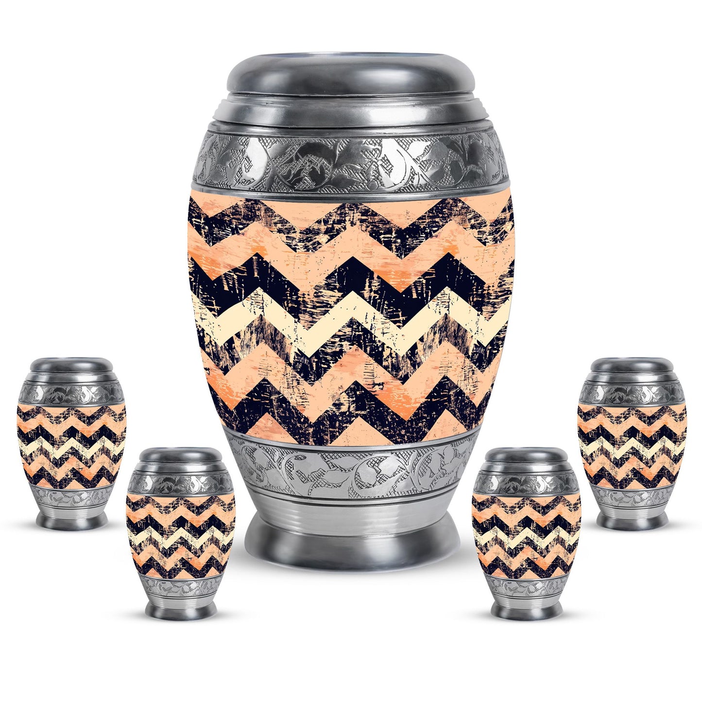 Personalized Artistic Cremation Urn for Adult Male - 10-inch, 200 cu in - Yatskia