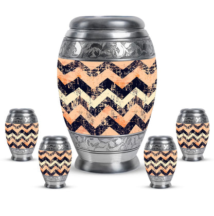 Personalized Artistic Cremation Urn for Adult Male - 10-inch, 200 cu in - Yatskia