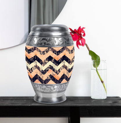 Personalized Artistic Cremation Urn for Adult Male - 10-inch, 200 cu in - Yatskia