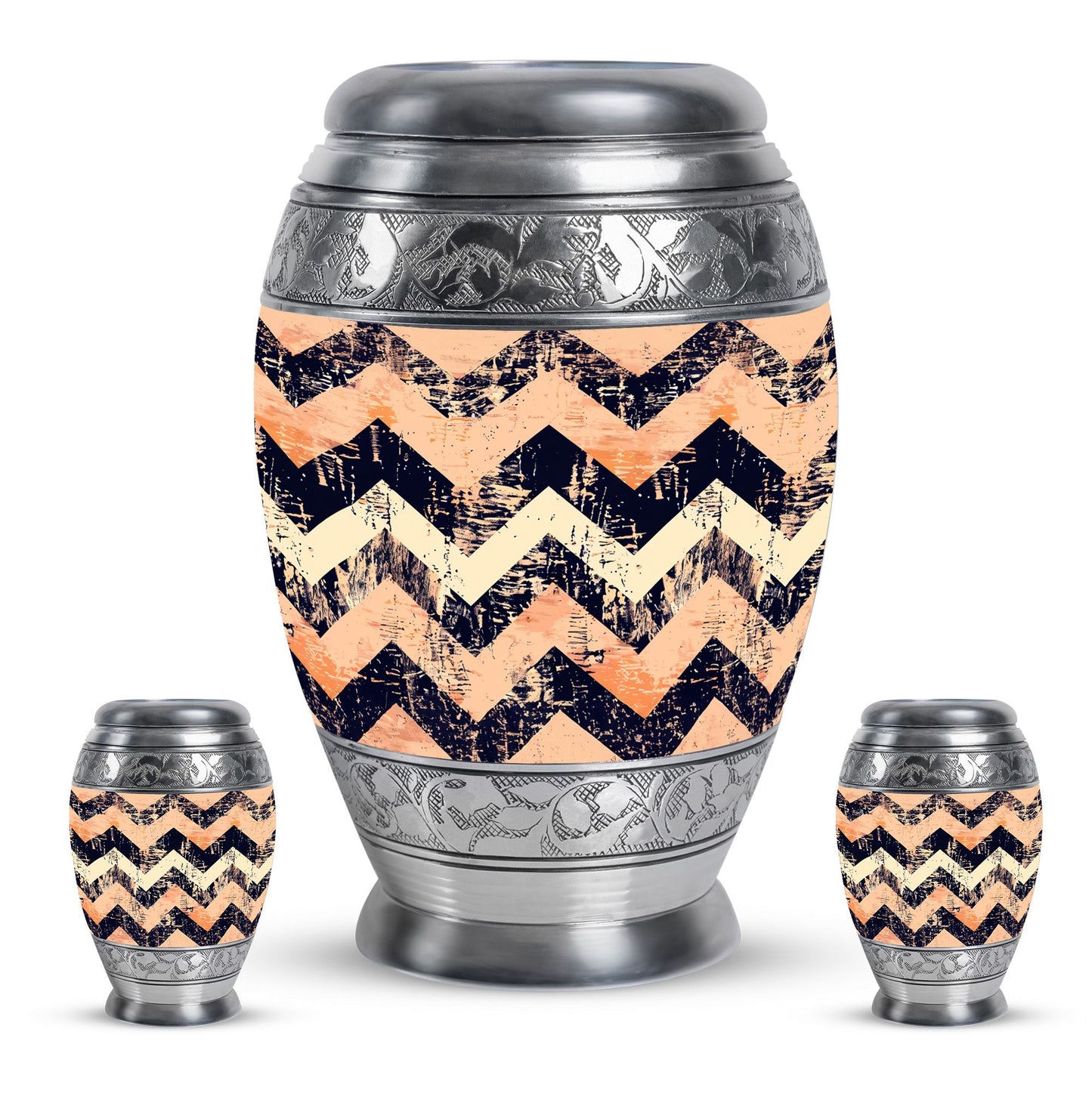 Personalized Artistic Cremation Urn for Adult Male - 10-inch, 200 cu in - Yatskia