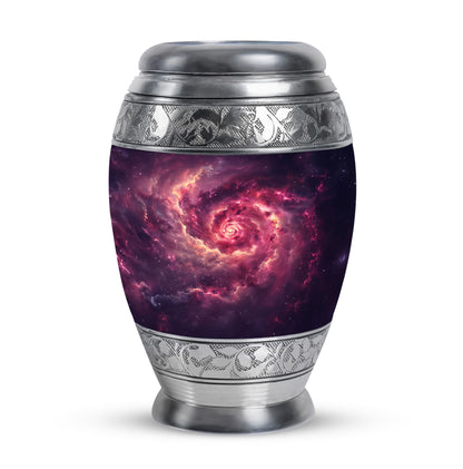 Personalized Galaxy Cremation Urn for Dad - 10-inch, 200 cu in - Yatskia