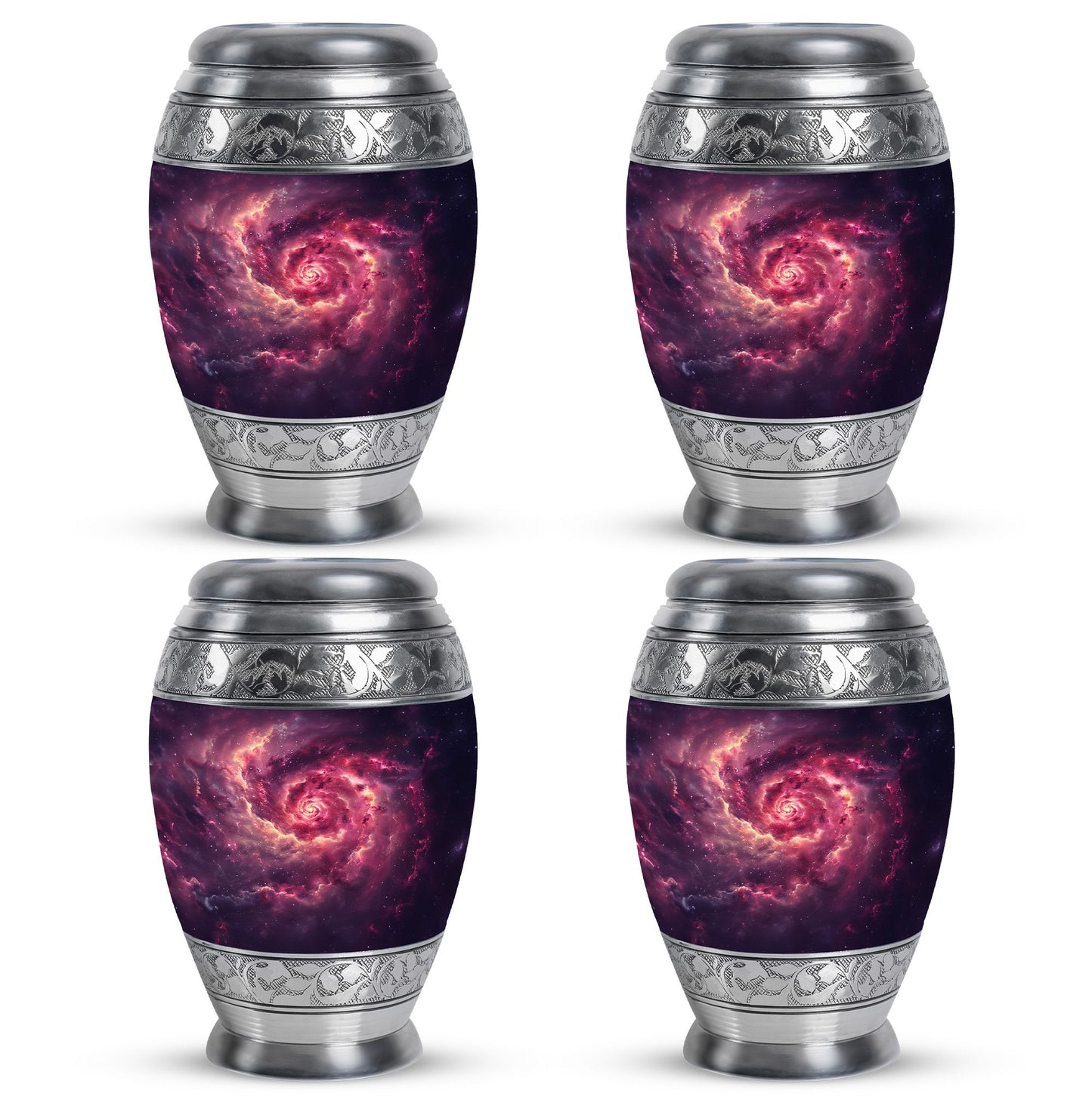 Personalized Galaxy Cremation Urn for Dad - 10-inch, 200 cu in - Yatskia