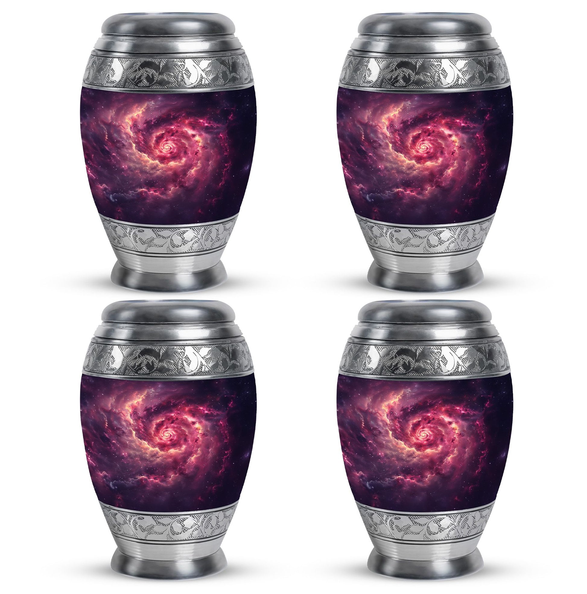 Galaxy Funeral Urn For Dad And Mom - Red Funeral Urn For Ashes