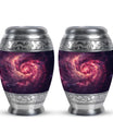 Galaxy Funeral Urn For Dad And Mom - Red Funeral Urn For Ashes