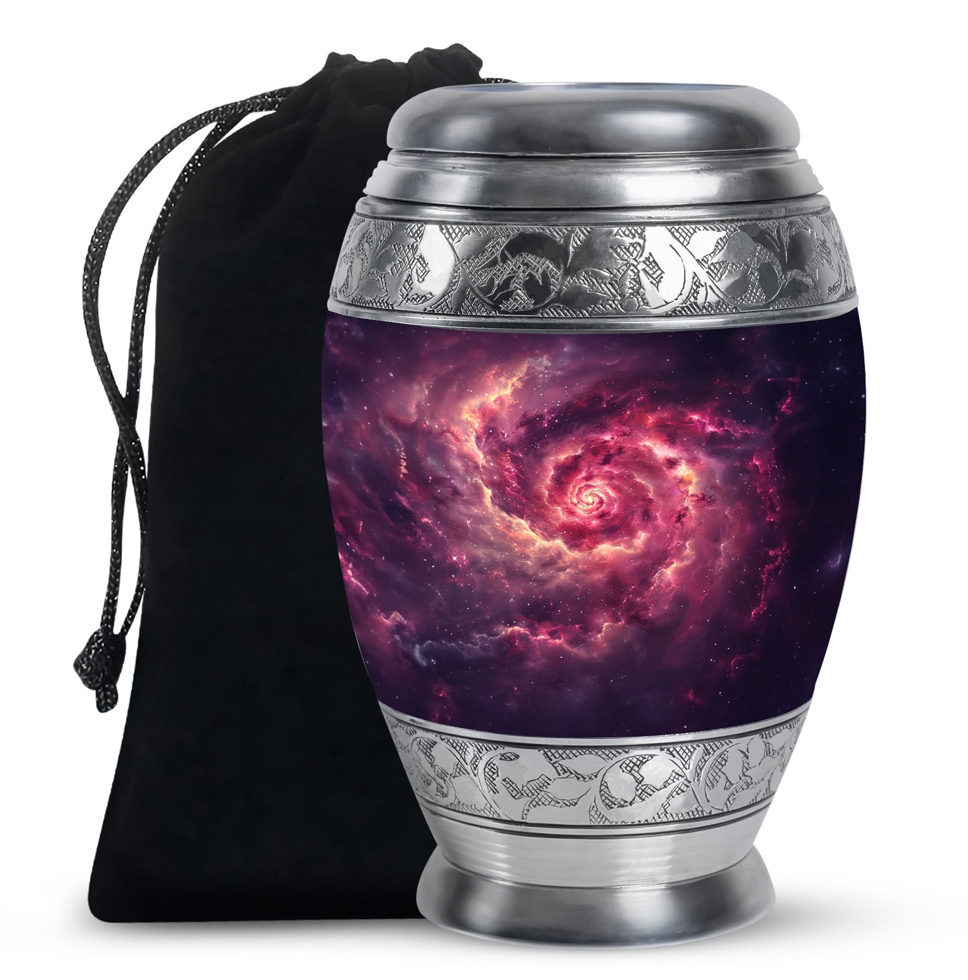 Galaxy Funeral Urn For Dad And Mom - Red Funeral Urn For Ashes