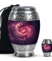 Galaxy Funeral Urn For Dad And Mom - Red Funeral Urn For Ashes