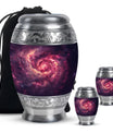 Galaxy Funeral Urn For Dad And Mom - Red Funeral Urn For Ashes
