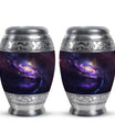 Purple Galaxy Memorial Urn For Funeral - Vast Galaxy Urn For Ashes