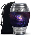 Purple Galaxy Memorial Urn For Funeral - Vast Galaxy Urn For Ashes