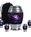 Purple Galaxy Memorial Urn For Funeral - Vast Galaxy Urn For Ashes