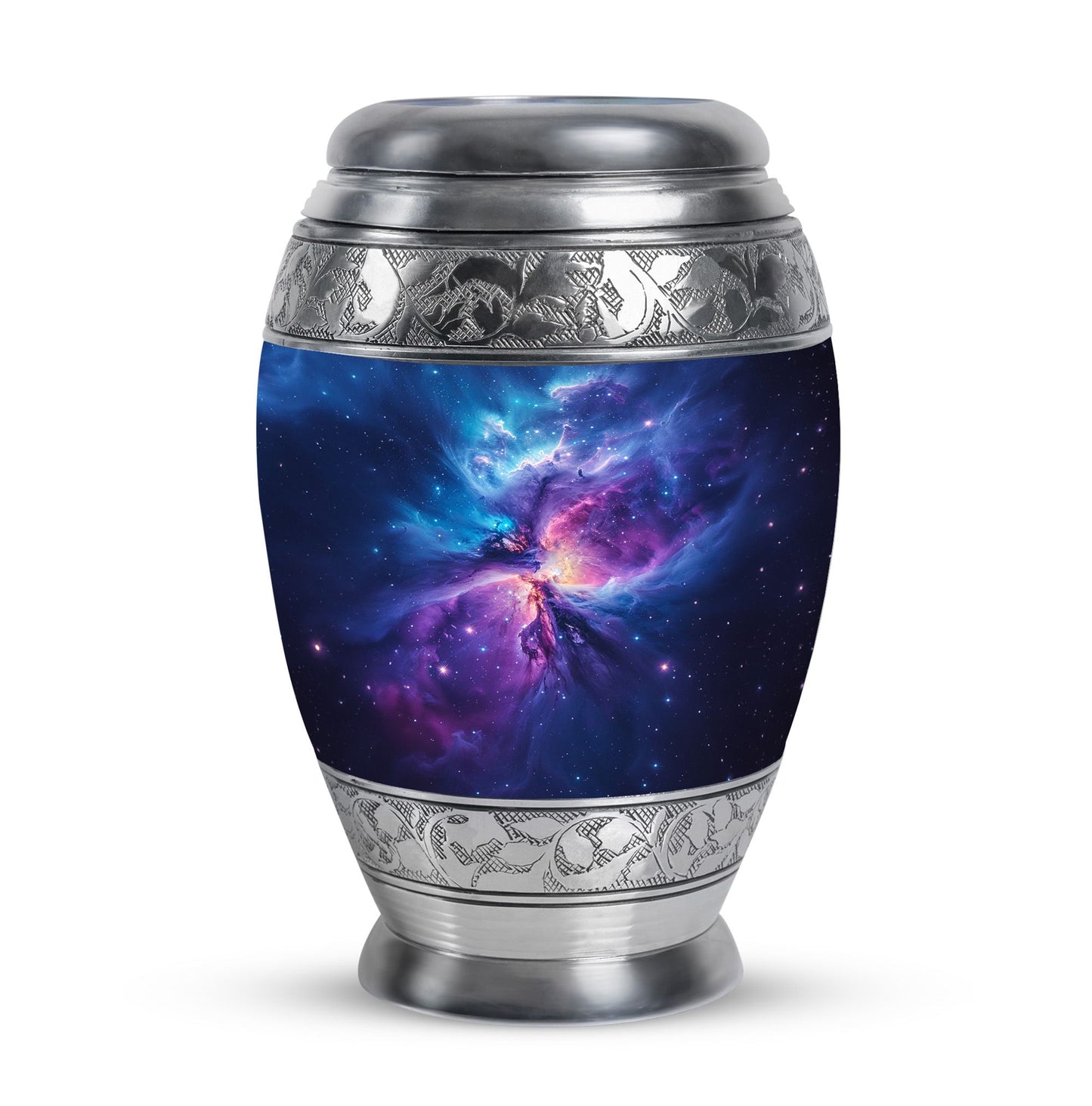 Personalized Galaxy Cremation Urn for Human Ashes - 10-inch, 200 cu in - Yatskia