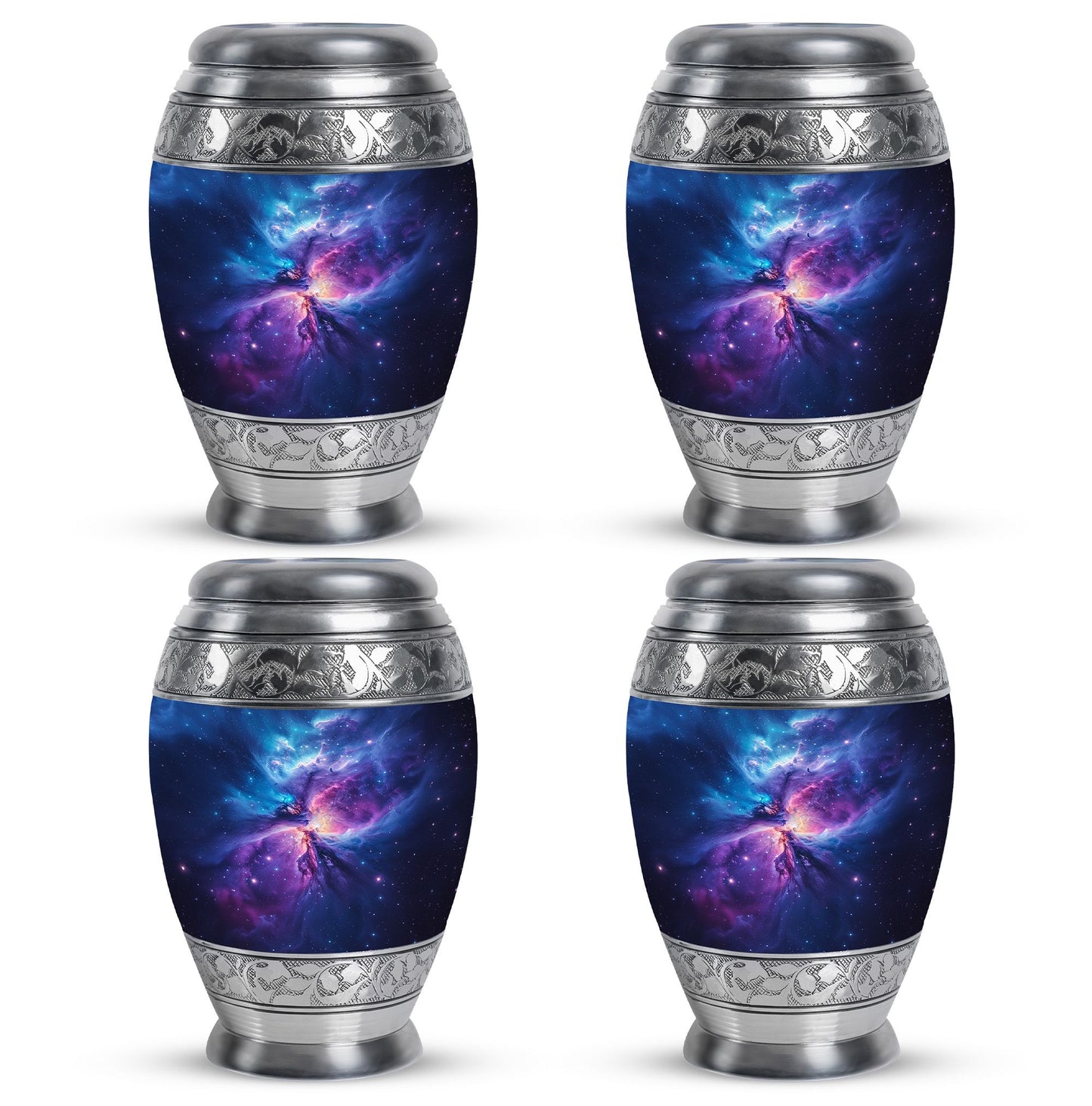 Personalized Galaxy Cremation Urn for Human Ashes - 10-inch, 200 cu in - Yatskia