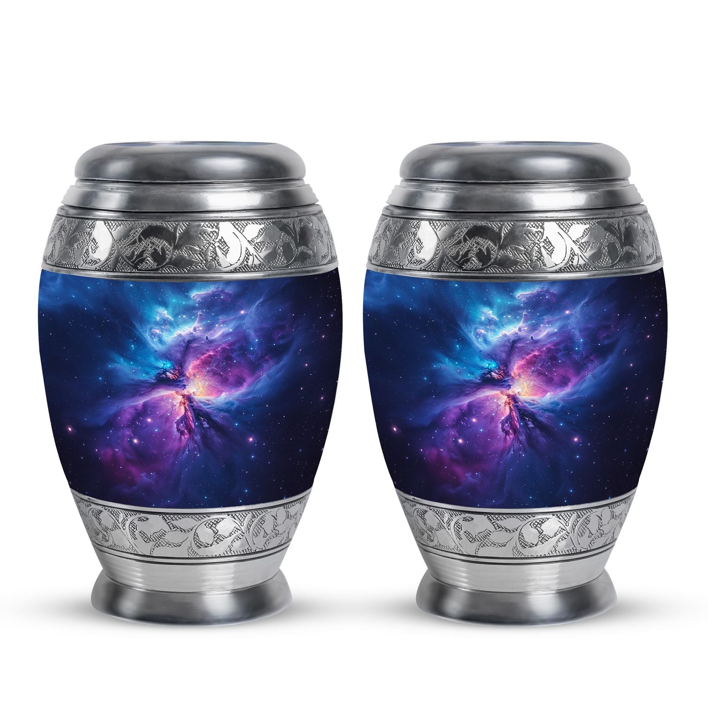 Personalized Galaxy Cremation Urn for Human Ashes - 10-inch, 200 cu in - Yatskia