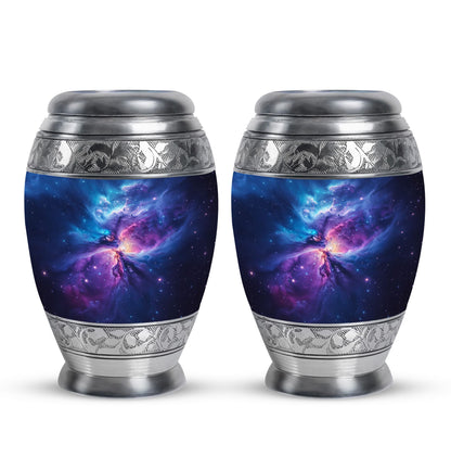Personalized Galaxy Cremation Urn for Human Ashes - 10-inch, 200 cu in - Yatskia