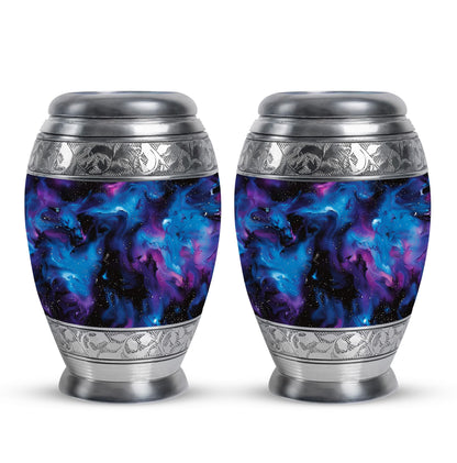 Personalized Galaxy Cremation Urn for Mom - 10-inch, 200 cu in - Yatskia