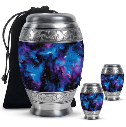 Personalized Galaxy Cremation Urn for Mom - 10-inch, 200 cu in - Yatskia