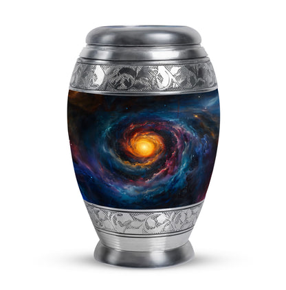 Personalized Galaxy Memorial Urn for Mom - 10-inch, 200 cu in - Yatskia