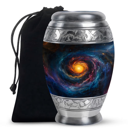 Personalized Galaxy Memorial Urn for Mom - 10-inch, 200 cu in - Yatskia