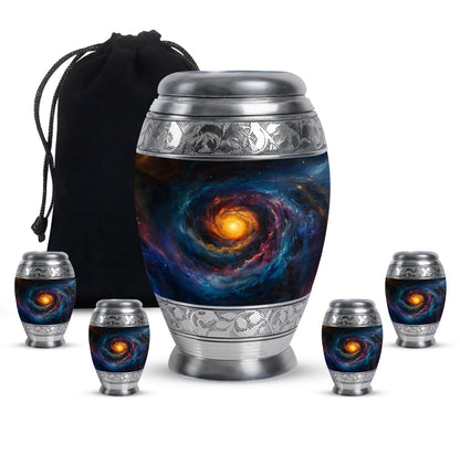Personalized Galaxy Memorial Urn for Mom - 10-inch, 200 cu in - Yatskia