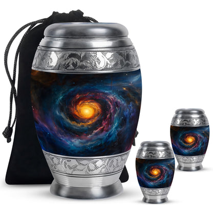 Personalized Galaxy Memorial Urn for Mom - 10-inch, 200 cu in - Yatskia