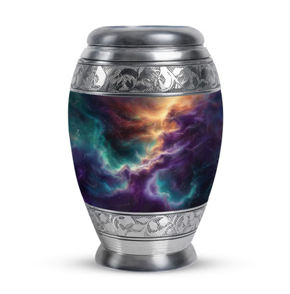 Personalized Galaxy Cremation Urn for Men & Women - 10-inch, 200 cu in - Yatskia