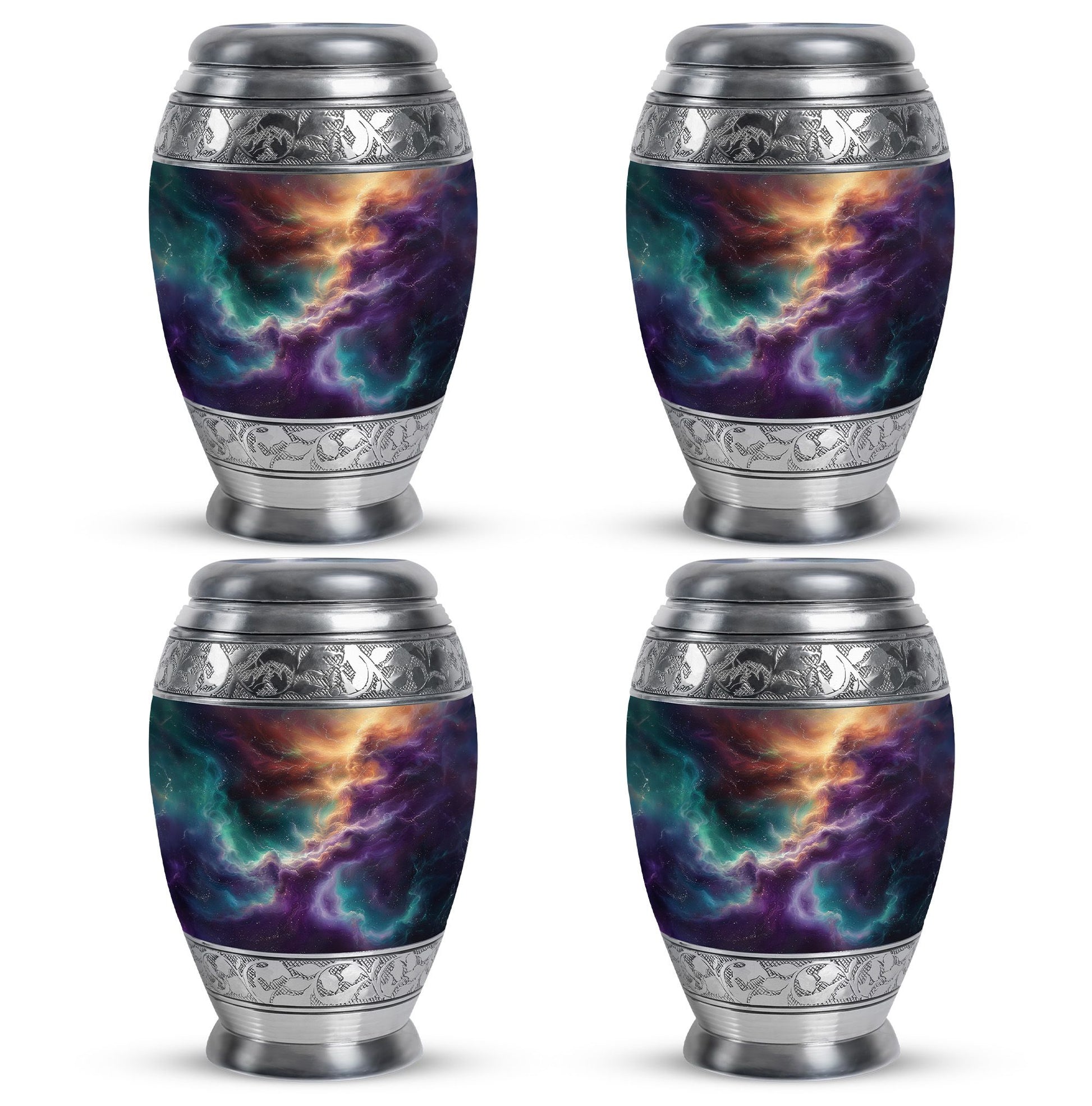 Galaxy Abstract Urn For Funeral - Abstract Space Urn For Adult Human Ashes