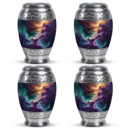 Personalized Galaxy Cremation Urn for Men & Women - 10-inch, 200 cu in - Yatskia