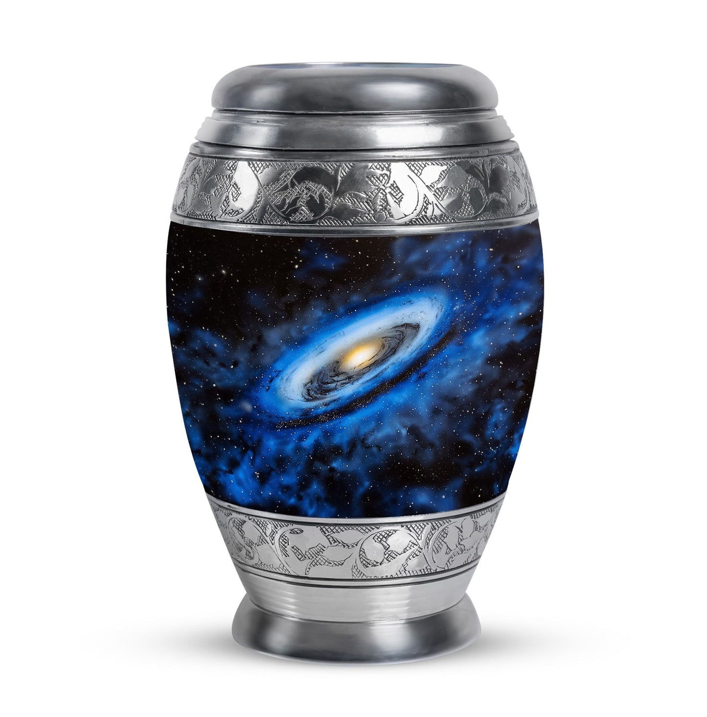 Personalized Galaxy Cremation Urn for Human Ashes - 10-inch, 200 cu in - Yatskia