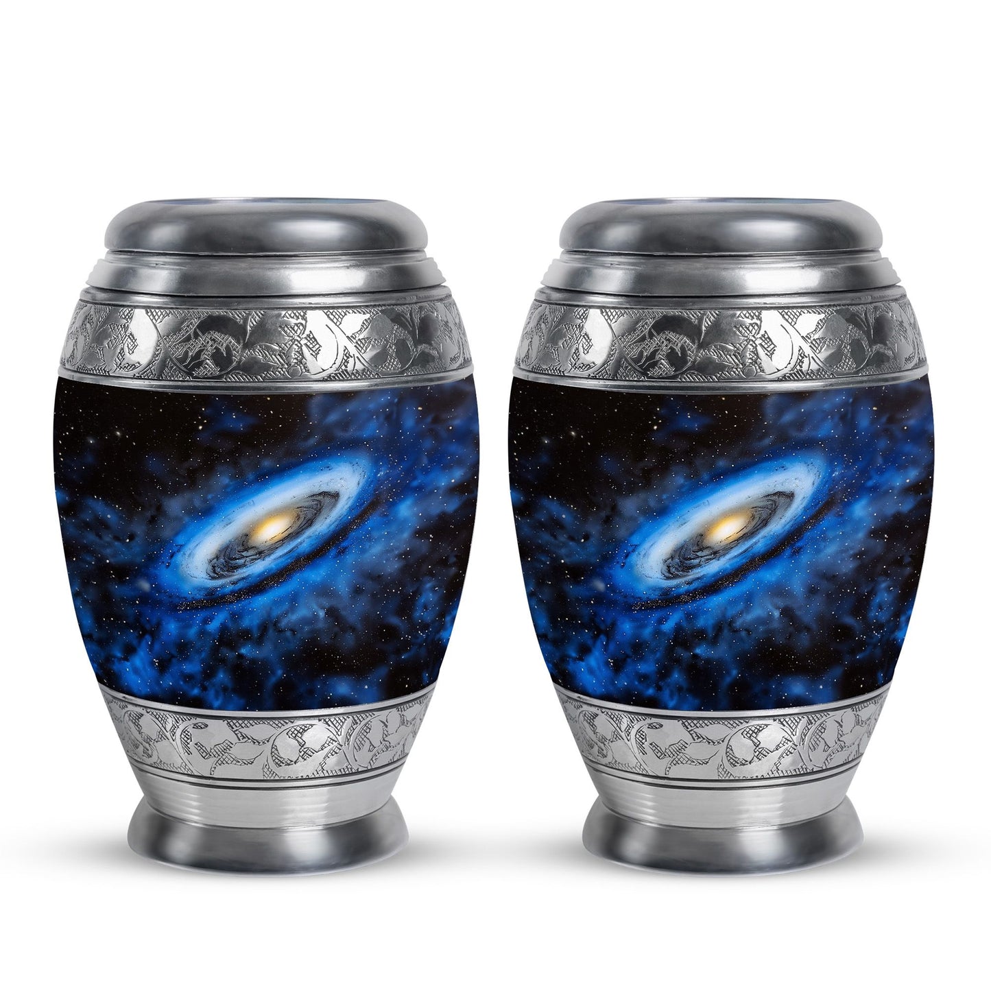 Personalized Galaxy Cremation Urn for Human Ashes - 10-inch, 200 cu in - Yatskia
