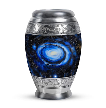 Personalized Galaxy Cremation Urn for Human Ashes - 10-inch, 200 cu in - Yatskia