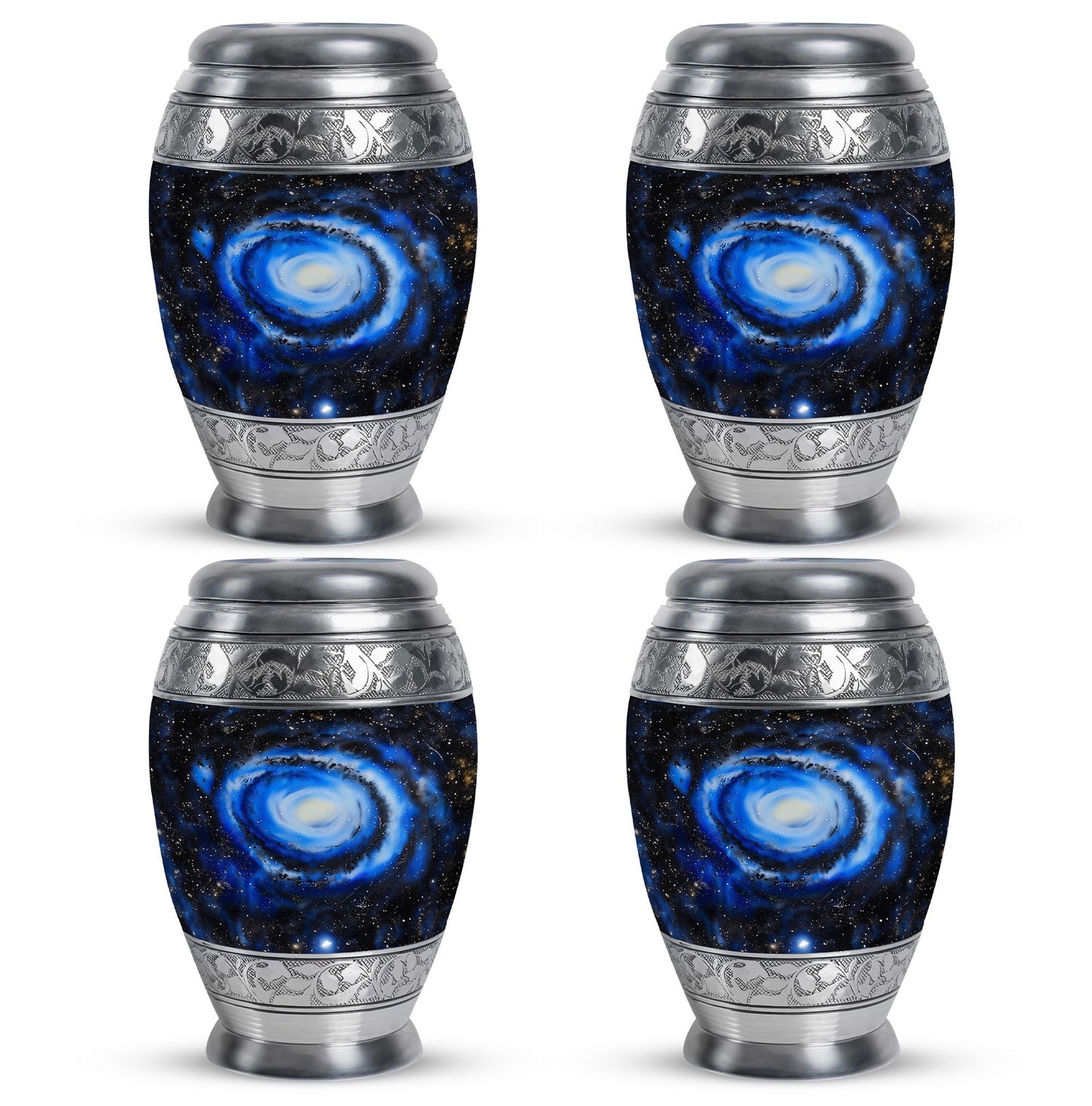 Personalized Galaxy Cremation Urn for Human Ashes - 10-inch, 200 cu in - Yatskia