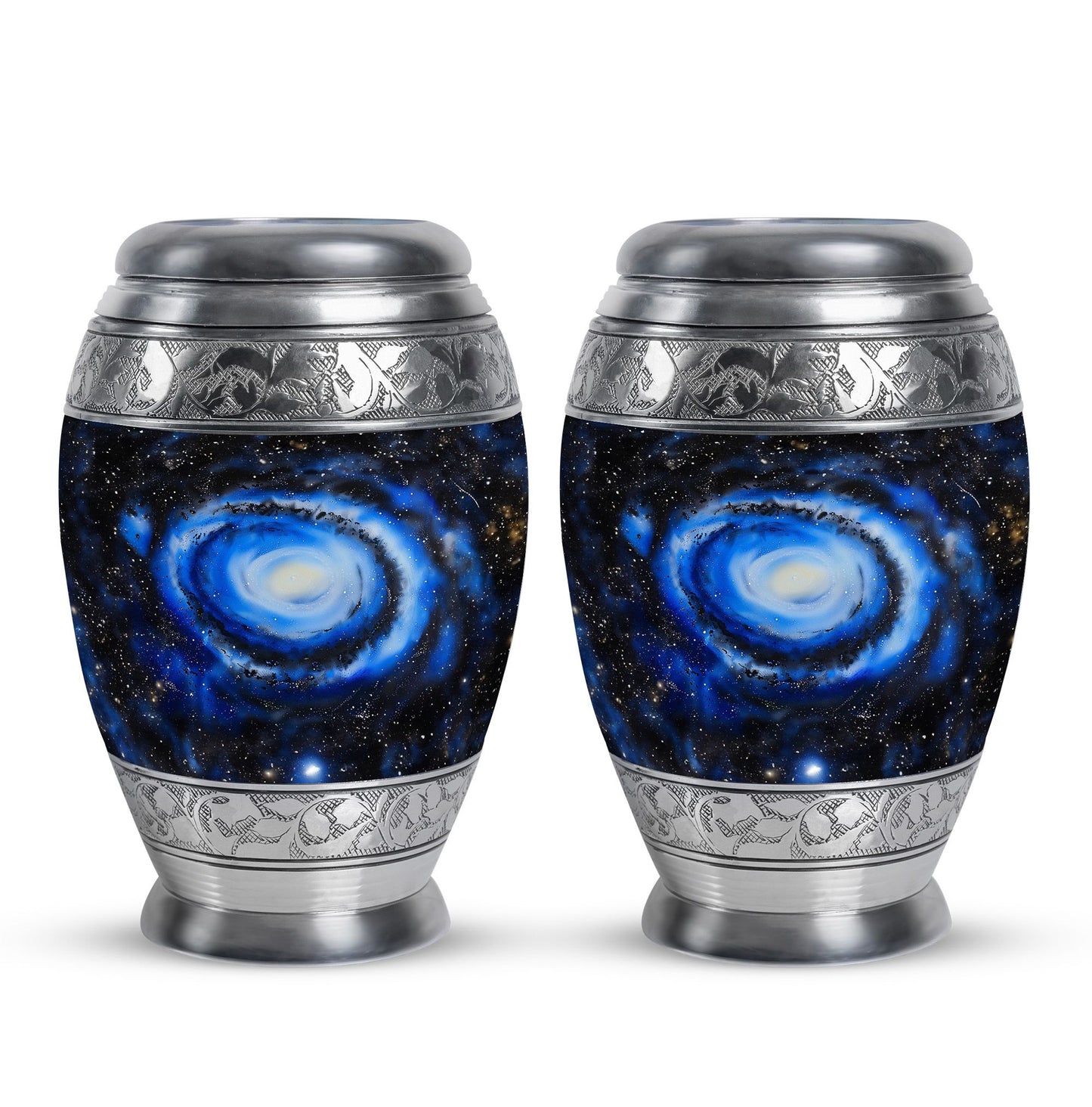 Personalized Galaxy Cremation Urn for Human Ashes - 10-inch, 200 cu in - Yatskia
